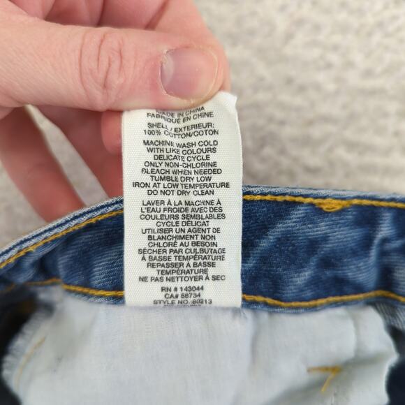 Avec Les Filles Distressed High-rise Jeans Boot Cut Women's 29 Rigid Split Hem - Picture 8 of 8